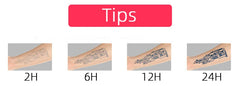 YICKYUE  -  Herbal Shark Tattoo Stickers for Women Man Art Temporary Tattoos Lasting Waterproof Punk Angel Flower Fake Tattoo Stickers