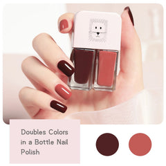 Two Colors Double Bottle Nail Polish Glitter Holographic Uv Gel Nail Polish Set Shiny Quick Dry Long Lasting Varnishes Nail Art