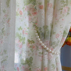 YICKYUE  -  Curtain Embraces Large Pearl Strap Metal Buckle Decorative Strap Home Decoration Accessories Curtain Magnetic Clips Curtain Tie