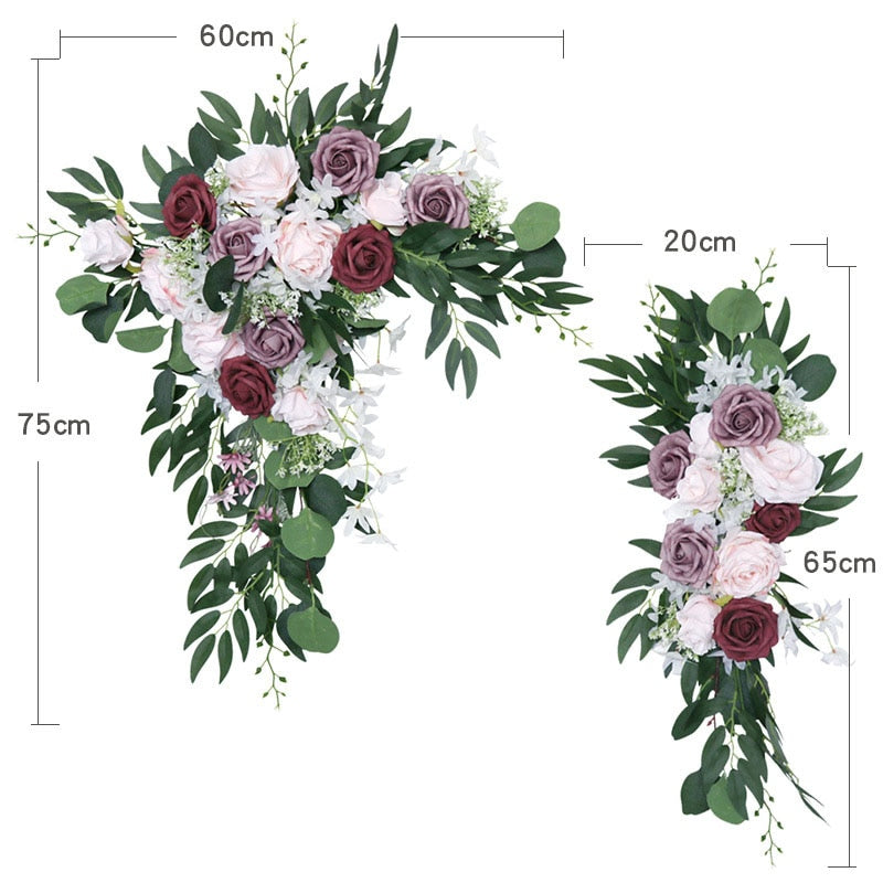 2Pcs Sunflower Garland Artificial Flowers Vine Fake Silk Sun Flowers Hanging Vines for Balcony Garden Wedding Decoration