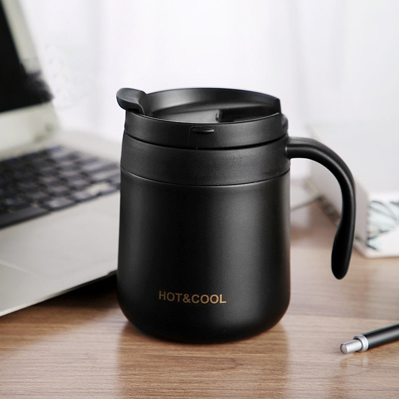 Coffee Mug Vacuum Stainless Steel 304 Leak-Proof Thermos Travel Thermal Cup Filter Hot & Cool RR2092