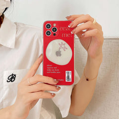 Lovely Tomato and lemon couple silicone phone case for iphone 11 12 mini pro max 8 7 plus xs max x xr cute label cover conque