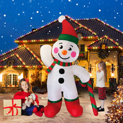 Yickyue Christmas Santa Claus Decoration for Home Outdoor Xmas Gingerbread Man Decor Yard Garden DIY Party Prop with LED Light