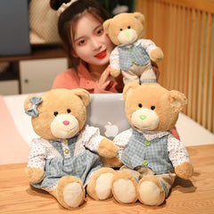1pc 30/40cm Kawaii Couple Teddy Bear Rabbit Plush Toys Lovely Valentine Christmas Dolls Stuffed Soft Animal Pillow Nice Gifts