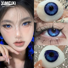 YICKYUE   -  1 Pair New Product Korea Myopia Contacts Lenses  Fashion Purple Soft Color Contacts Fast Shiping