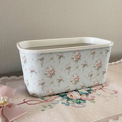 YICKYUE  -  Small Wall Hanging Trash Can Bathroom Leather Plastic Storager Kitchen Desktop Waste Bin Wastebasket Cloakroom Storage Box