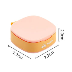 1 PCS Pill Case For Tablets 4 Gird Medicine Pill's Organizer Drug Capsule Plastic Storage Box Divider Weekly Travel Pill Cutter