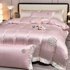 Yickyue - Modern 100S All Season Soft Bedding Sets with Flat Sheet Pillowcases