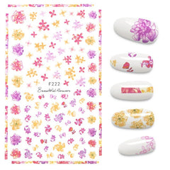 1pcs Fall Leaves Nail  Stickers Gold Yellow Maple Leaf Water Decals Sliders Foil Autumn Design For Nail Manicure