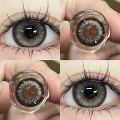 YICKYUE  -  1Pair Myopia Lenses Brown Color Contact Lenses for Eyes Lenses With Diopters Prescription Fashion Lenses korean beauty