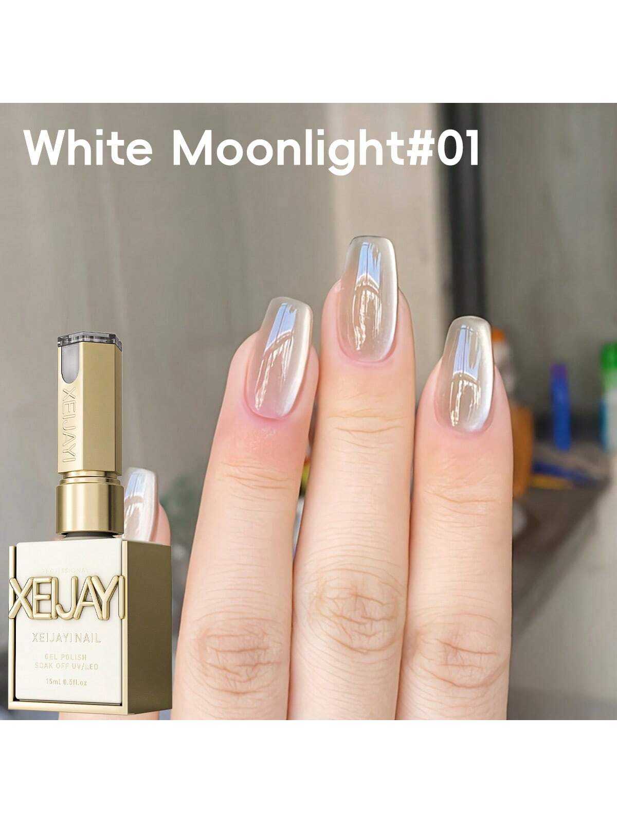 YICKYUE  -  15ml Ice Candy Cat's Eye Gel Nail Polish, UV/LED Soak-Off, 6 Colors For Choose, Glossy Finish for DIY & Salon Use