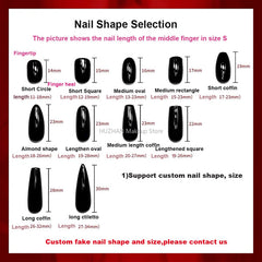 Rose Angel Design Y2K Press On Nail Coffin Fake Nails With Glue Reusable Handmade Stiletto False Nails Tips Art DIY Manicure