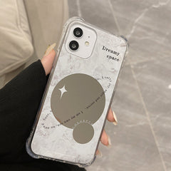 3D mirror sapce dream soft silicone phone case for iphone 13 mini 11 pro max 12 7 8 plus x xr xs max cute protective cover