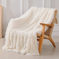 Yickyue Winter Warm Fluffy Fur Sofa Blanket Breathable Couch Chair Bedding Cover Bedspread Tapestry Home Decor