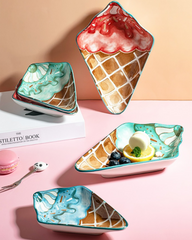Cute Ice Cream Plate