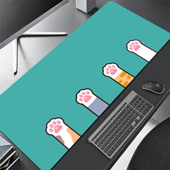 Large Anime Mouse Pad Pink Cute Cat Paw Gaming tapis de souris Kawaii Office Computer Mousepad XXL PC Gamer Laptop Desk Mat Rug
