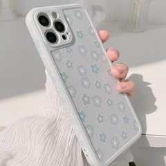 Ins Jane style flower cute phone case silicone cover funda for iphone 8 7 plus x xr xs max 12 mini 11 pro max capa conque