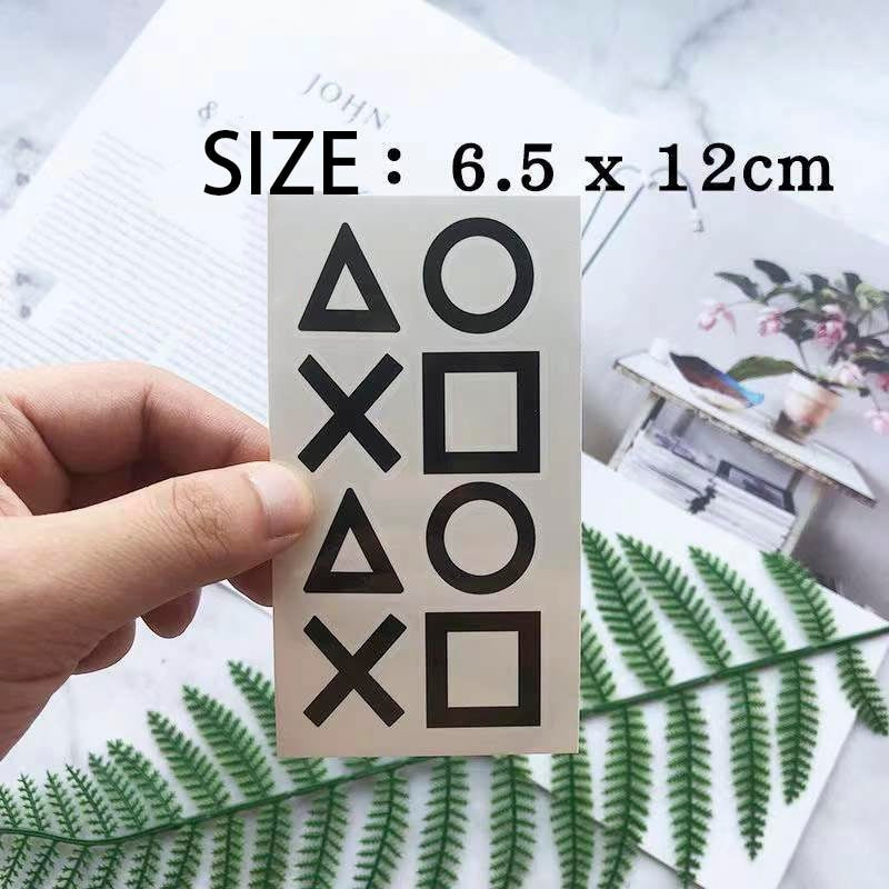 Waterproof Temporary Tattoo Sticker Square Triangle Circle Design Body Art Fake Tattoo Flash Tattoo Arm Leg Male Female