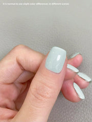 YICKYUE  -  1pc 15ml Mint Green Gel Nail Polish Starter Pure Soak Off No Wipe Nail Gel Polish Suitable For All Seasons