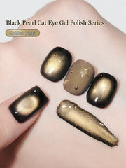 YICKYUE  -  2 Colors 15ML Black pearl cat Eye Nail Gel Set Semi Permanent Nail Art Soaking UV LED Nail Salon DIY Nail Salon Gel