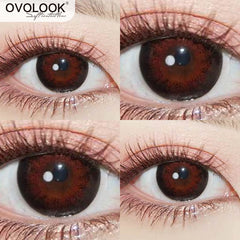 YICKYUE  -  2PCS/Pair Beauty Lenses Natural Pupil Colored Lenses for Eyes Yearly Use Comestic Contact Lenses Prescription Lenses