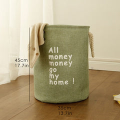 Picnic Basket Stand Laundry Basket Toy Storage Box Super Large Bag Cotton Washing Dirty Clothes Big Basket Organizer Bin Handle