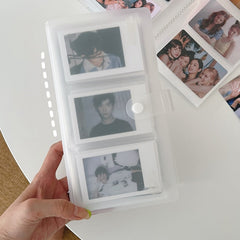 Transparent Photo Album Mini Polaroid Album Photo Card Train Ticket Card Collection Book Jewelry Card Collection Album