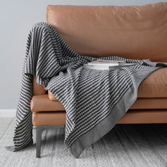 Cutelife Knitted Fluffy Plaid Sofa Blanket Living Room Warm Weighted Throw Blanket Comfy Soft Bed Blanket Cover Home Decoration