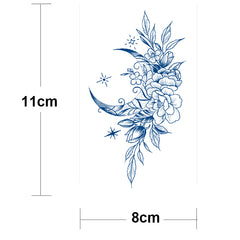 YICKYUE  -  Semi-permanent Juice Waterproof Temporary Tattoos Wings Cross Fox Sexy Body Art Tattoo Sticker Arm Sleeve Fake Tatoo Women Men