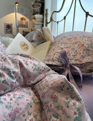 YICKYUE  -  Elegant romantic pueple flower bedding set,twin full queen king floral cotton home textile bed sheet pillow case quilt cover