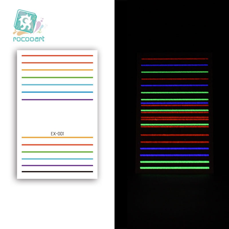 Fashion Luminous Tattoo Sticker Line Snake Temporary Tattoo Waterproof Men Women Arm Leg Fake Tattoo Body Art Sticker
