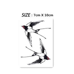 Swallow Fake tattoo Water Transfer Waterproof Temporary Sticker Women Men sexy Beauty Body Art Cool Stuff Arm Art