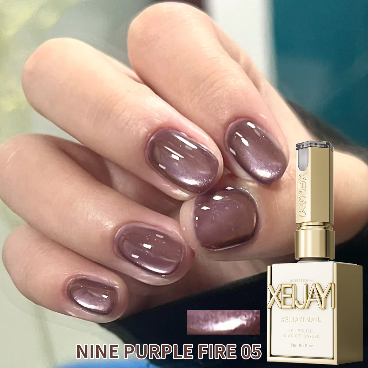 YICKYUE  -  15Ml Cat Eye gel nail polish, UV LED curing, long-acting fast drying nail art gel - ideal gift for women For Spring