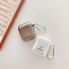 Emotion cute smiley silicone case for apple air pod 3 pro earphone cases for airpods 2/1 cover couple shell charging box