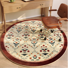 Yickyue Carpet for Living Room Retro Pastoral Floral Large Area Plush Rug Home Decoration IG Fluffy Cloakroom Bedroom Mat ковер Tapete