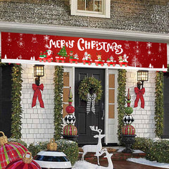 Yickyue Merry Christmas Santa Claus Banner Outdoor Hanging Flag Christmas Decoration For Home Xmas Navidad Noel Gifts New Year 2023