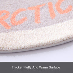 Bubble Kiss Soft Carpets For Round Chair Thicker Lambs Wool Floor Mat Fluffy Soft Cartoon Kid Room Rugs Decoration Modern Mat