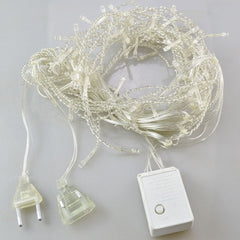 3.5M LED icicle light string new year fairy decoration EU/US Plug 220V 110V Christmas lighting holiday garden garland waterproof