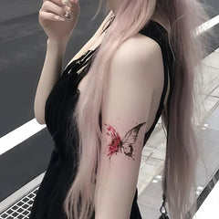 YICKYUE  -  Butterfly Color Tattoo Sticks Sexy Hot Girl Temporary Tattoo Arm Abdominal Waterproof Durable Fake Tatto Party Festival Gift Y2k