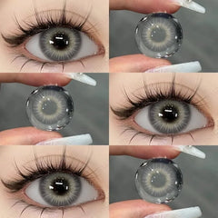 YICKYUE  -  1Pair Colored Contact Lenses for Eyes Fast Delivery Brown Lenses Gray Pupils Lens Green Eye Lenses Blue Eye Lens Yearly