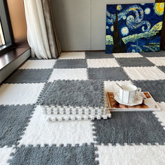 Yickyue 30*30*1cm Thickening Splice Floor Mat Living Room Bedroom Children Soft Carpet Magic Patchwork Jigsaw Climbing Mat 10Pcs