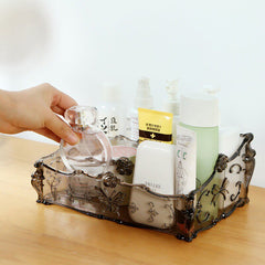 Transparent Plastic Cosmetic Storage Box Dustproof Jewelry Lipstick Cosmetic Organizer Makeup Organizer Household Goods