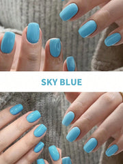 YICKYUE  -  1PC 15ML Sky Blue Nail Gel Semi Permanent Nail Art Soaking UV LED Nail Salon DIY Nail Salon Gel For Spring And Summer