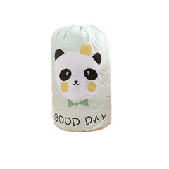Cartoon Bear Collapsible Storage Bag Beam Port Transparent Organizer Clothes Blanket Baby Toy Basket Container Quilt Travel Bags