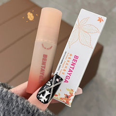 Yickyue Rose Red Brown Stain Lip Gloss Waterproof Long-lasting Easy To Wear Velvet Lip Mud Autumn/Winter Ambience Korean Makeup Lip Tint