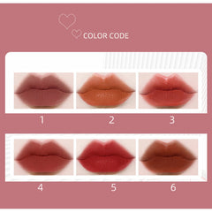 Yickyue Silky Matte Lipstick Comestic Nude Vintage Lace Lip Gloss Nonstick Cup Moisturizing Waterproof Long Lasting Sexy Red Lip Makeup