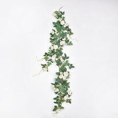 140cm Artificial Liana Plant Rose Fake Flower Vine Leaves Wedding Halloween Party Decorations For Home Garden Decorations