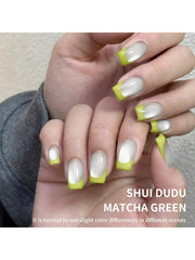 YICKYUE  -  15ML matcha green And Shuidudu Nail Gel Set Semi Permanent Nail Art UV LED Nail Salon DIY Nail Salon Gel For Spring And Summer