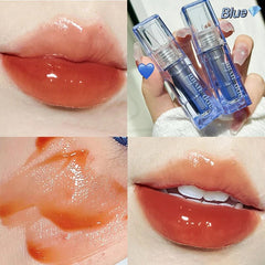 Yickyue Mirror Lip Glaze Shine Glitter Lip Gloss Waterproof Lasting Transparent Jelly Liquid Lipstick Womon Beauty Makeup Lips Cosmetic