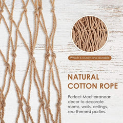 Mediterranean Fishing Net Nautical Home Decor Seashell Anchor Decor Sea Decoration Photo Props Big Fishing Net Shell Wall Art